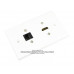 Placa Tapa HDMI 1.4 (4k + Ethernet + 3D ready) + Jack RJ45 Cat5e ABS